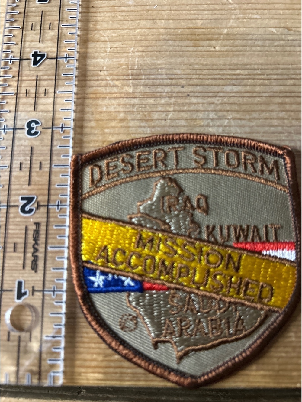 Desert Storm Mission Accomplished Military Patch